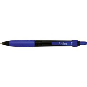 Artline Ikonic Grip Ballpoint Pen Retractable Mm Blue Box Winc