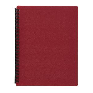 Winc Display Book Refillable A4 20 Pocket - Maroon