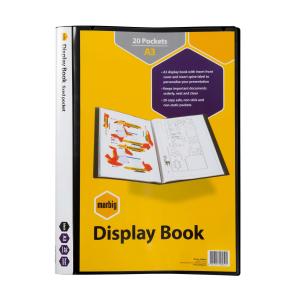 Marbig A3 Display Book 20 Pages Black