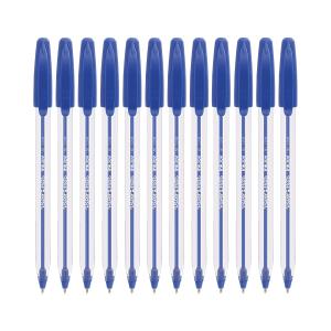 PaperMate Inkjoy Capped Ballpoint Pen Medium 1.0mm Blue Box 12