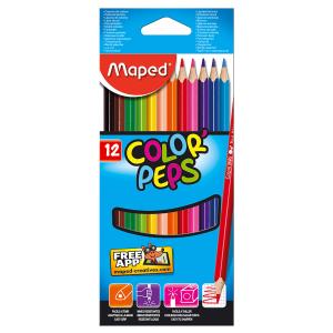 Maped 183212 Color Peps Pencils Box 12