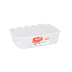 Decor Tellfresh Rectangular Container 252X184X75mm 2L Clear