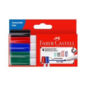 Faber Castell Connector Pen Whiteboard Markers Pack 4
