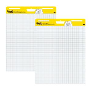 Post-it Super Sticky Easel Pad White with Blue Grid 635 x 762mm Pack 2