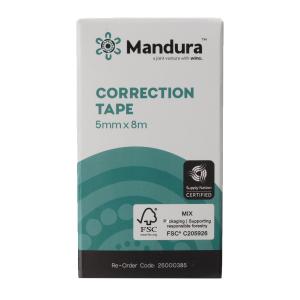 Mandura Correction Tape 5mm x 8m Each