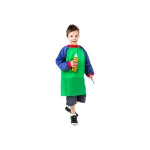 Educational Colours Toddler Smock Green And Blue 5-8