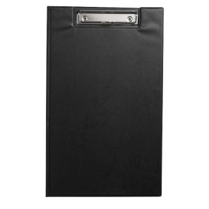 Officemax Plastic Clipboard Folder Front Cover Inside Pocket Foolscap Black