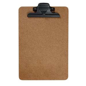 Winc Clipboard A4 Masonite Large Clamp Brown