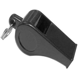 Plastic Whistle Black