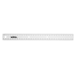 Winc Flexi Plastic Ruler 30cm Clear
