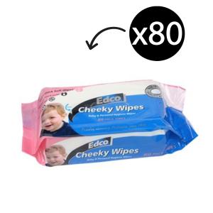 Edco Cheeky Baby Wipe Refill Pack Of 80 Wipes