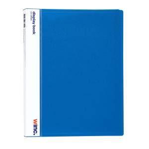 Winc Display Book A4 Non-Refillable 40 Pocket Blue