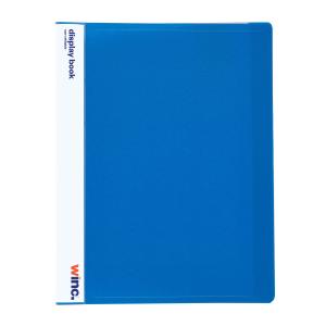 Winc Display Book A4 Non-Refillable 20 Pocket Blue