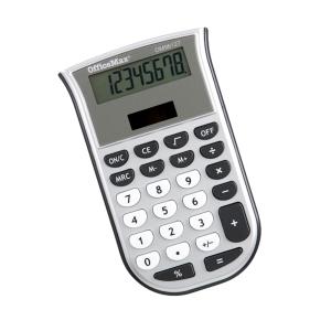 Officemax Om96127 8 Digit Handheld Calculator