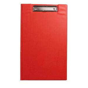 Officemax Plastic Clipboard Folder Front Cover Inside Pocket Foolscap Red