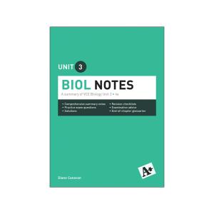 Cengage Learning A+ Biology Notes Vce Unit 3 Student Book 4th Ed Diane Canavan