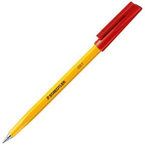 Staedtler Stick 430 Ballpoint Pen 0.7mm Fine Red