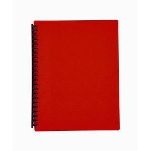Winc Display Book A4 Refillable 20 Pocket Red