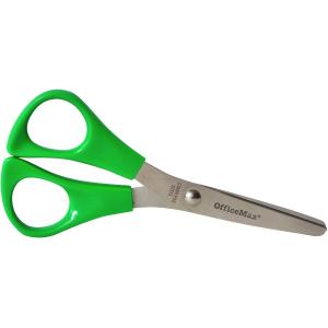 Officemax Blunt End Scissors Left Handed 130mm Green