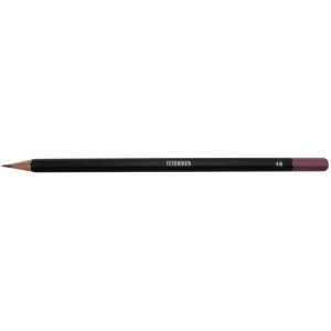 Teter Mek Hexagonal 4B Pencil Black Each