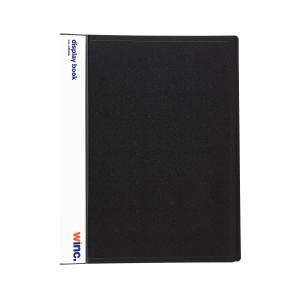 Winc Display Book A4 Non-Refillable 40 Pocket Black