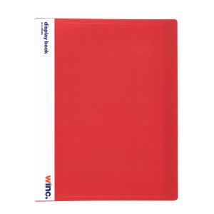 Winc Display Book Non-Refillable A4 20 Pocket - Red