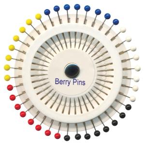 Rosette Plastic Headed Pins Assorted Colours Pack Of 40