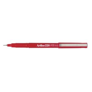 Artline 220 Super Fine 0.2mm Red