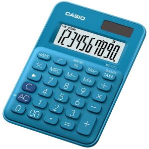 Casio Ms7ucbu 10 Digit Mini Desktop Calculator Blue