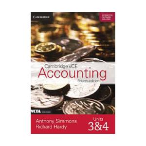 Cambridge VCE Accounting Units 3 & 4 Bundle Print Digital & Print Workbook