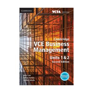 Cambridge VCE Business Management Units 1 & 2 Julie Cain Et Al