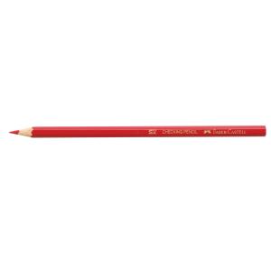 Faber-Castell Red Checking Graphite Lead Pencils Each