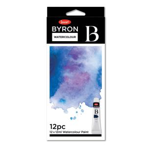 Jasart Byron Water Colour Paint 12ml Set of 12