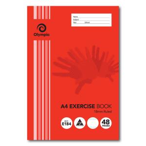 Olympic Exercise Book A4 48 Pages 18mm E184