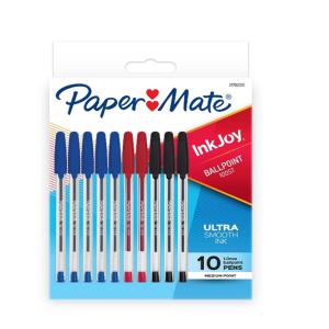 Paper Mate Inkjoy 100st Capped Ballpoint Pen Business Assorted Pack 10