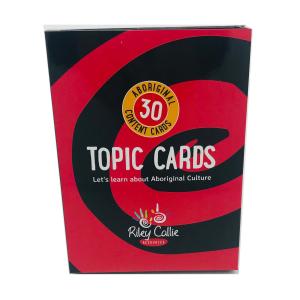 Riley Callie Resources Aboriginal Topic Cards Red Set 30