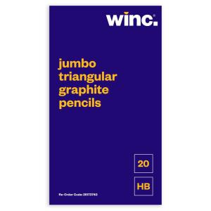 Winc Graphite Pencil Jumbo Triangular Hb Box 20