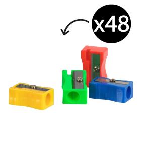 Celco Plastic Sharpener 1 Hole Assorted Colours Box 48