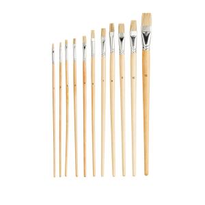 Winc 2160 Flat Paint Brush Assorted Sizes Pack 11