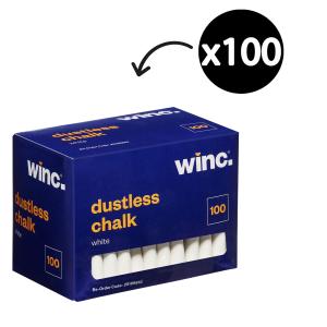 Winc Chalk Dustless White Box 100