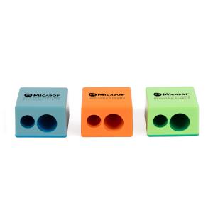 Micador Recycled Pencil Sharpener Double Hole Assorted Colours