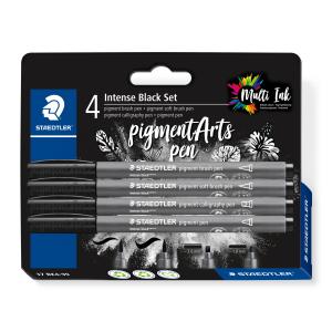 Staedtler Pigment Arts Assorted Intense Black 4 Pcs