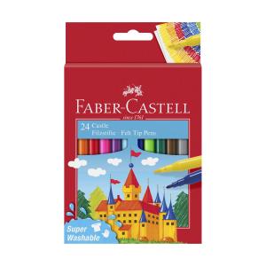 Faber-Castell Felt Tip Colour Markers Assorted Pack 24