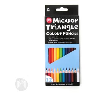 Micador Triangle Colour Pencils Box 12