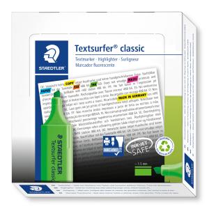 Staedtler Textsurfer Classic Highlighter Green Box Of 10