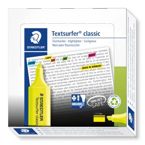 Staedtler Textsurfer Classic Highlighter Yellow Box Of 10