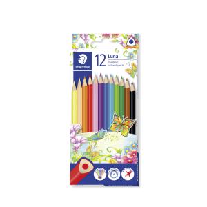 Staedtler Luna Triangular Coloured Pencils 12 Pack