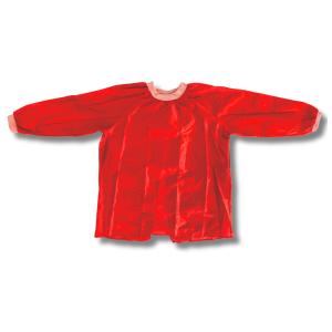 Writer Art Smock Red With Sleeves And Front Pocket Medium