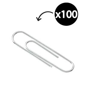 Winc Steel Paper Clip 33mm Box of 100