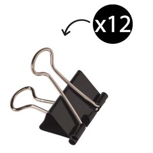 Winc Foldback Clips 41mm Black Box 12